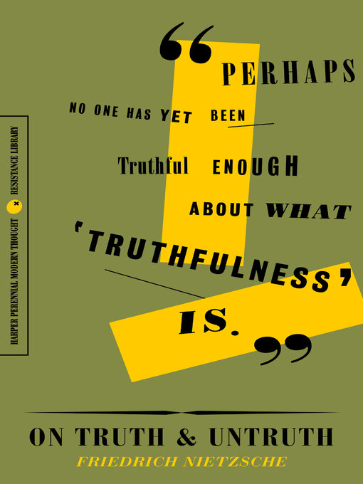 Title details for On Truth and Untruth by Friedrich Nietzsche - Available